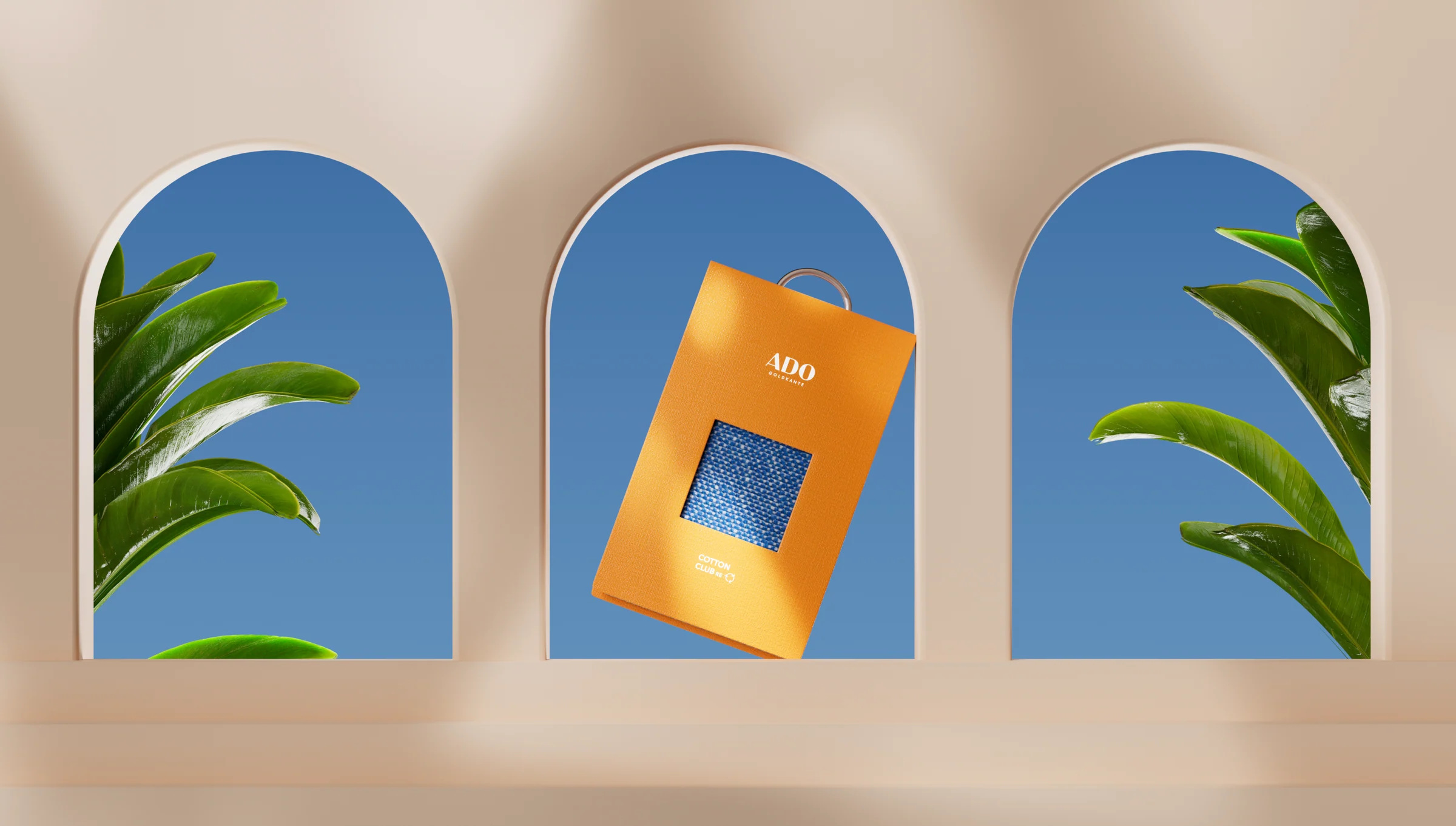 ADO Goldkante · Brand applied to sales materials
